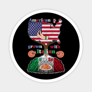 America grown with Italian roots Magnet